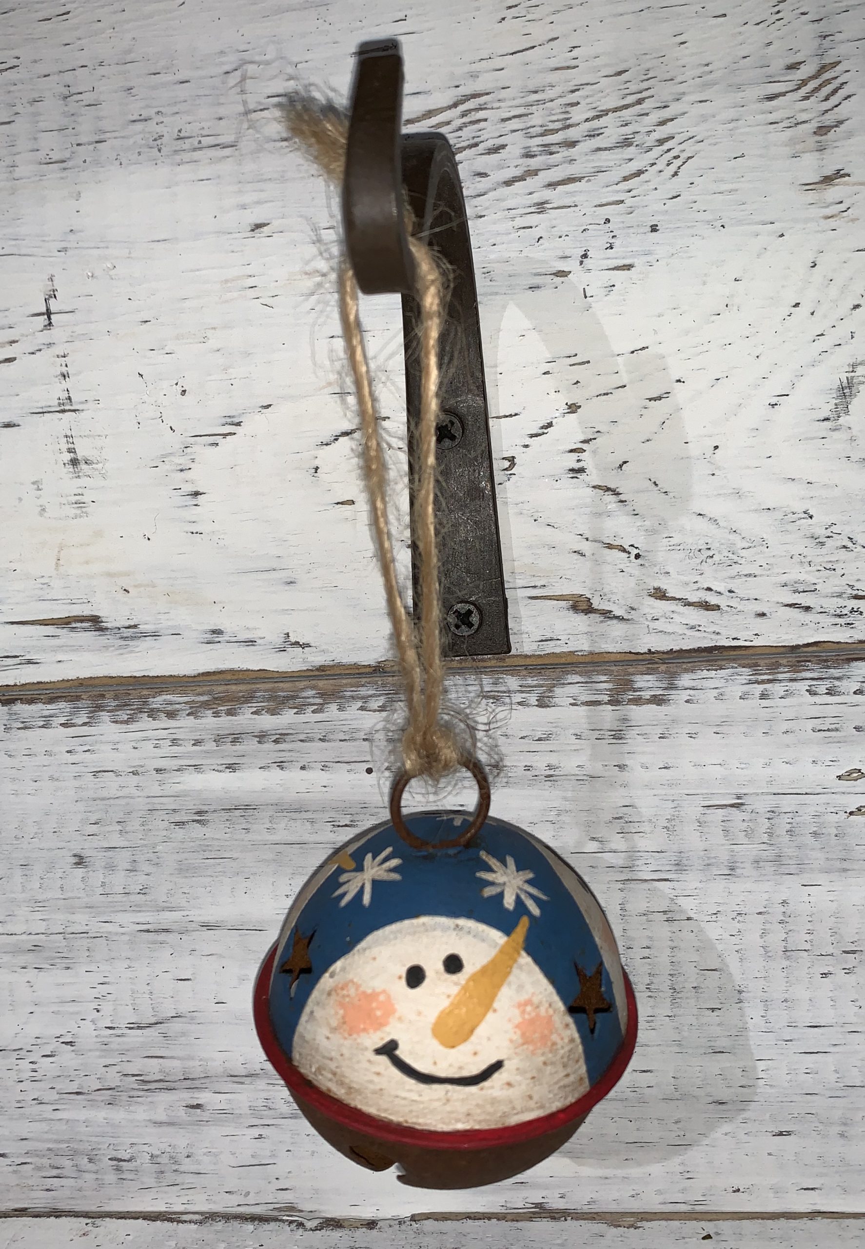 snowman bell ornament