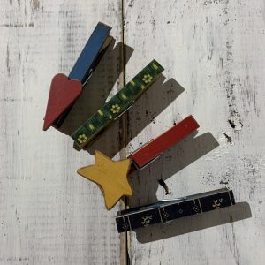 chip clip, hearts and stars