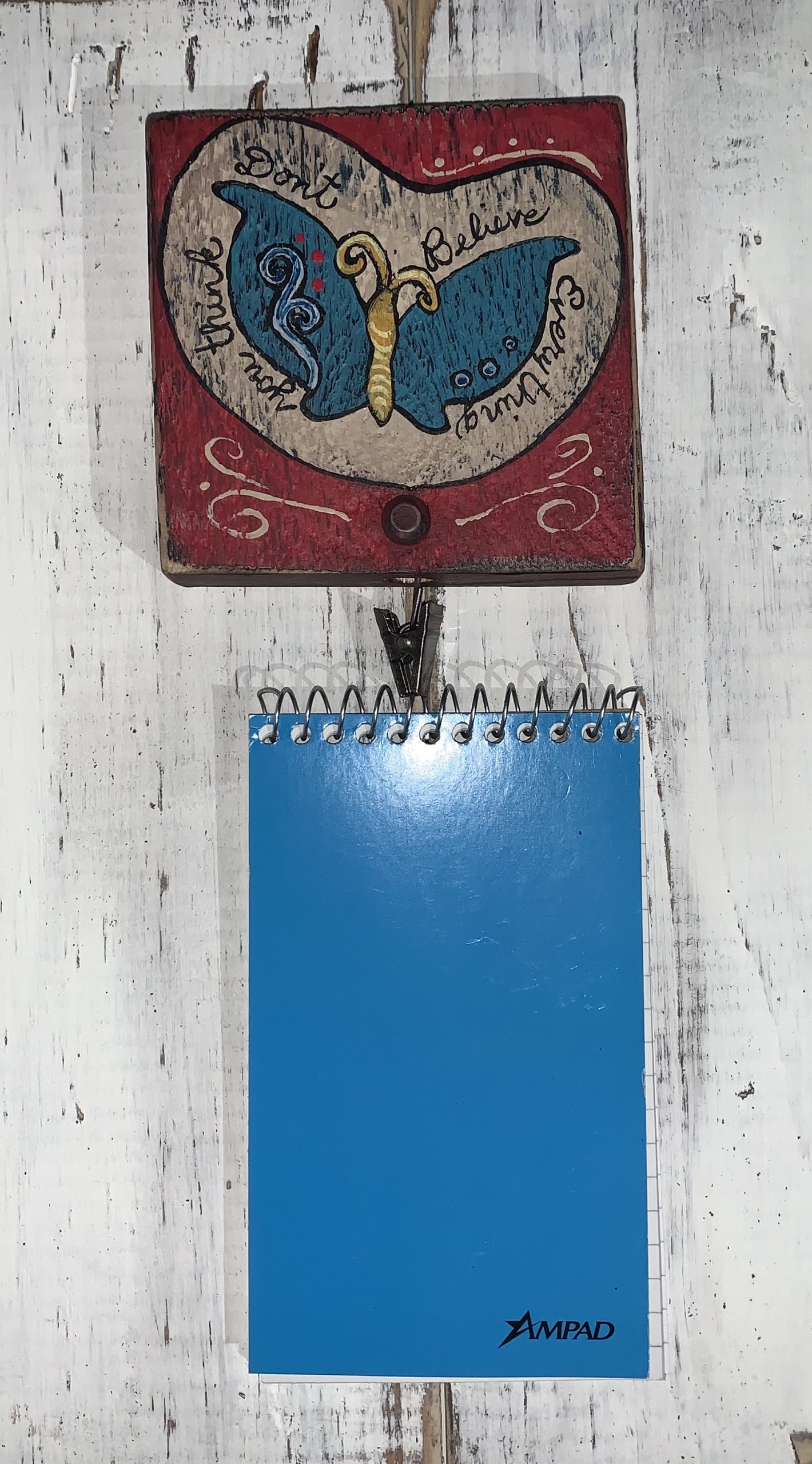 butterfly notebook holder