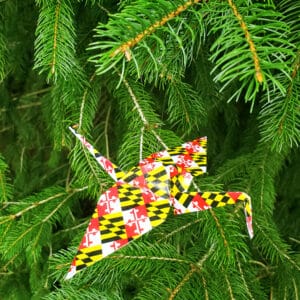 6 Inch Maryland Flag Crane