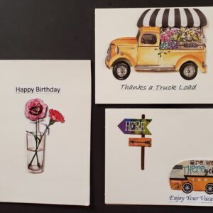 Pack of 3 greeting cards