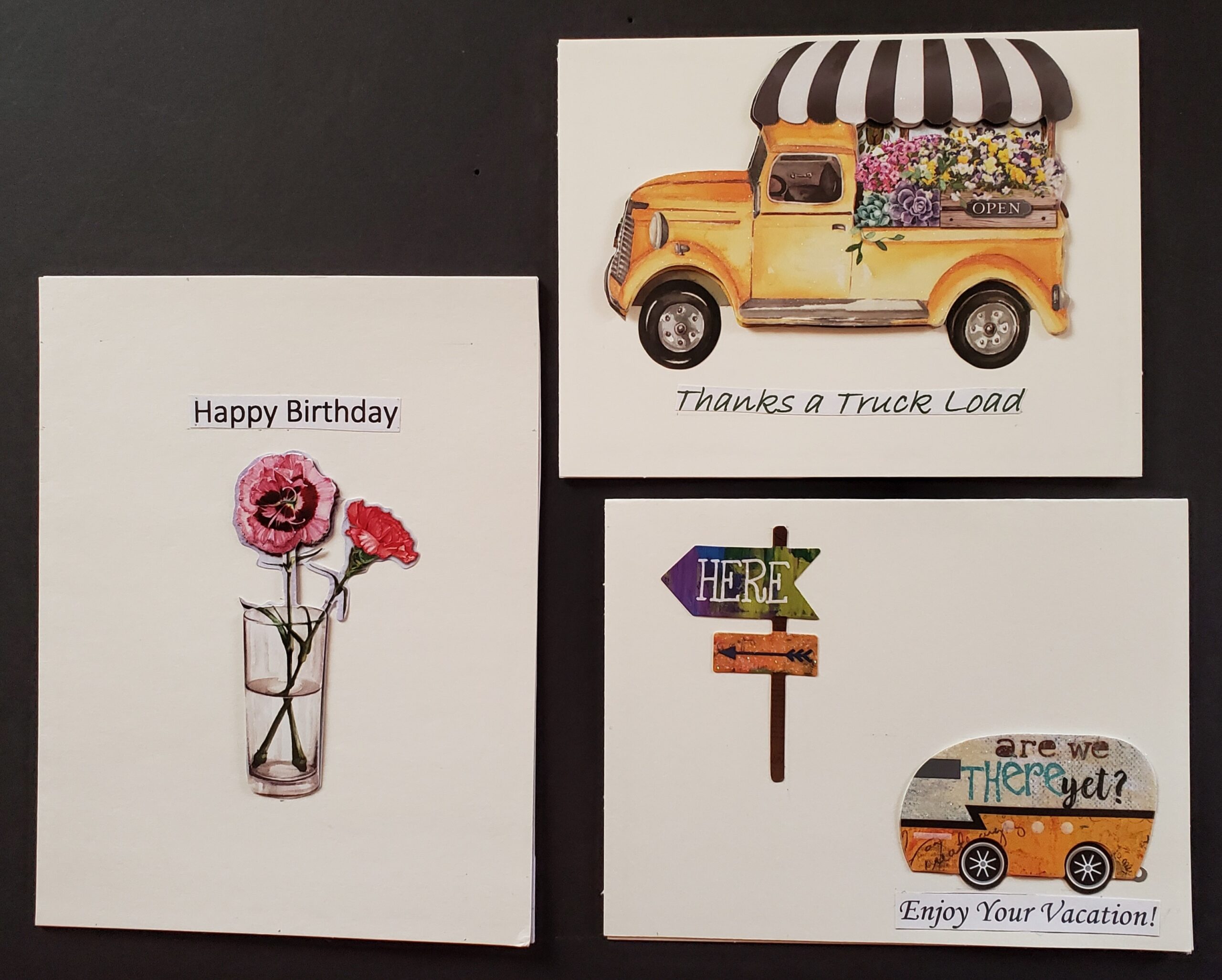Pack of 3 greeting cards