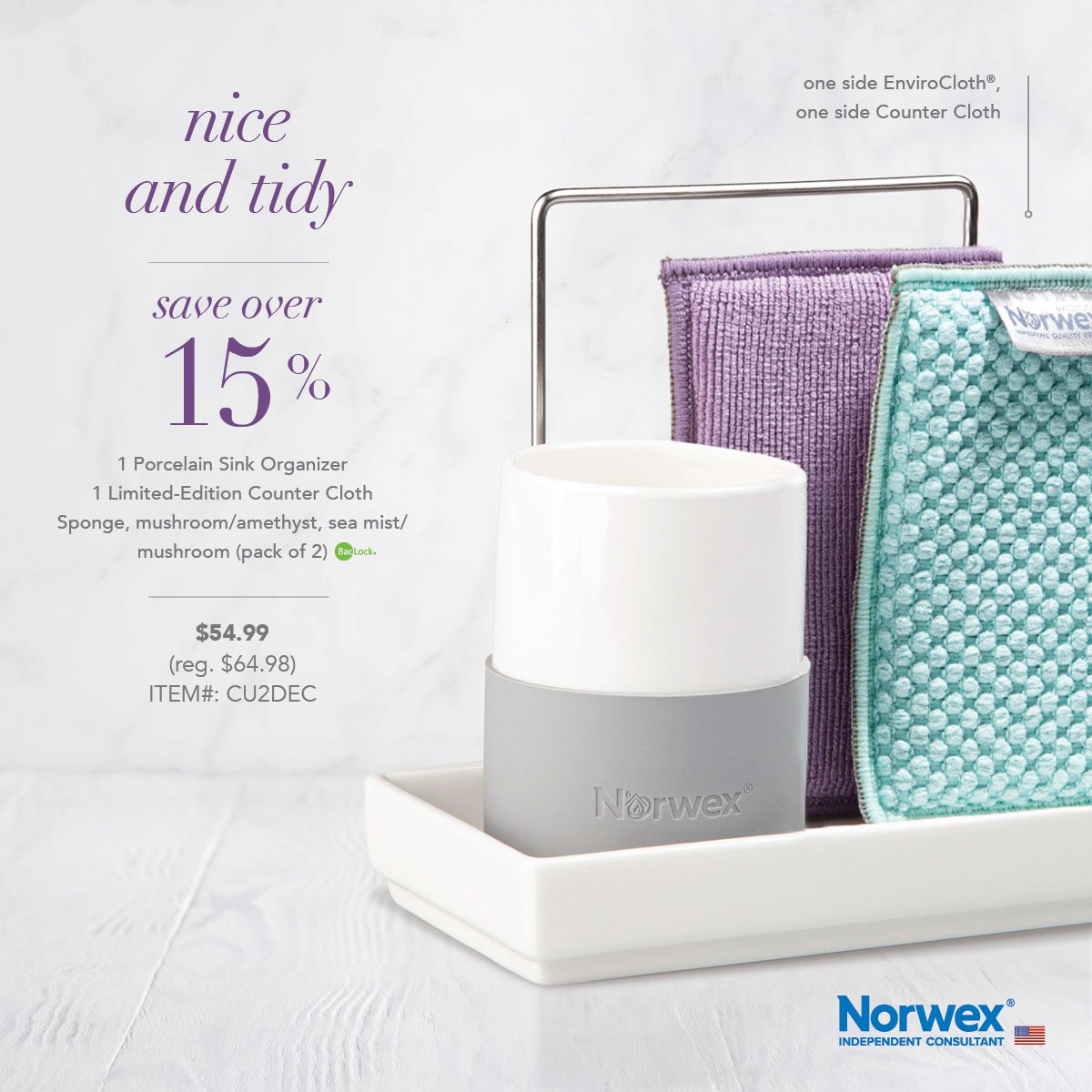 Norwex Nice and Tidy Set – $54.99 (15% savings) - Perry Hall Craft Fair
